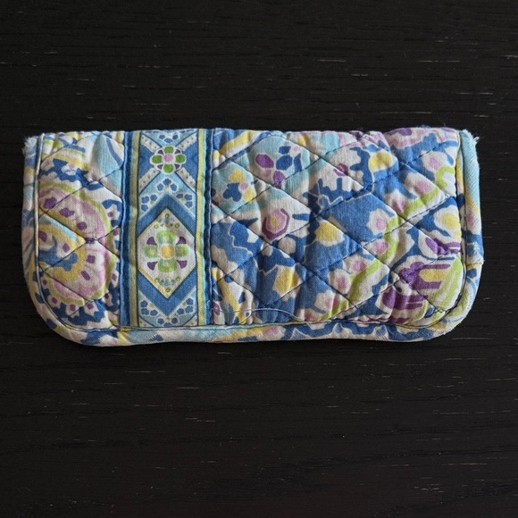 Vera Bradley Quilted Glasses Case - Blue and Yellow - Picture 3 of 6